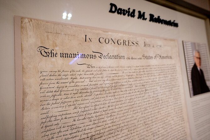 America’s 250th VIP Tour: Archives, Portraits & History 6 ppl Max - Key Points at a Glance