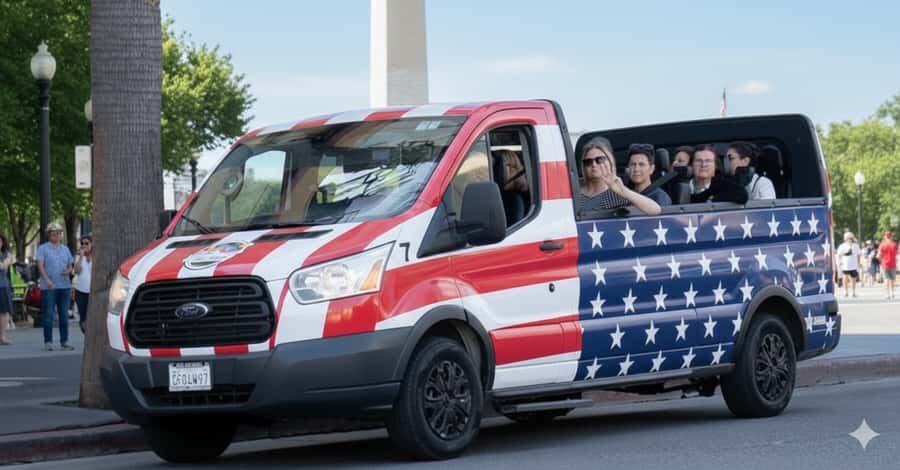 D.C: Monuments & History Guided Open-Air Bus Tour-Day &Night - Meeting Point Outside Arlo Hotel DC: An Easy Start