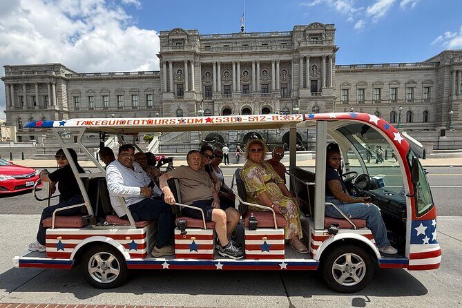DC Monuments Day or Night American History Electric Cart Tour - White House area and Chinatown: the last mile of your DC “loop”