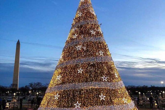 Holiday Lights Tour of Washington DC and Old Town Alexandria - CityCenterDC Christmas Tree: a quick win in the downtown grid