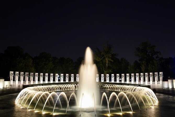 Small Group National Mall Night Tour with 10 Top Attractions - First Glance Stops: Ford’s Theatre, FBI Headquarters, National Archives, and More