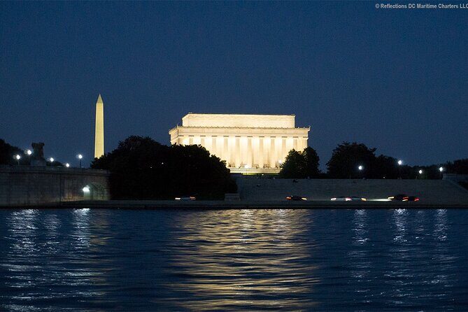 Sunset Cruise (Private) aboard Geronimo in DC - Reflections DC - Drone highlights upgrade: a polished memory of your sunset