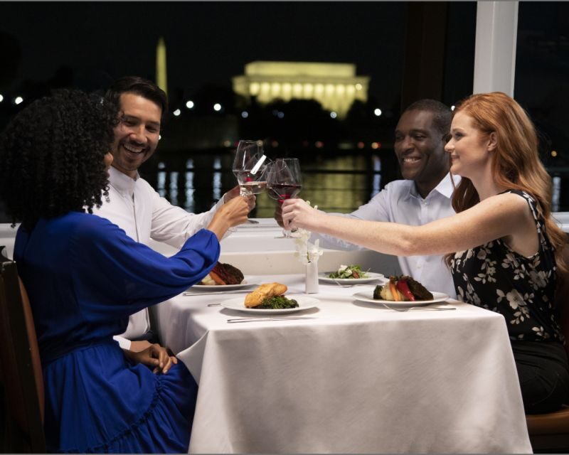 Washington DC: Christmas Eve Gourmet Brunch or Dinner Cruise - DC Landmarks From the Water: Washington Monument and Lincoln Memorial