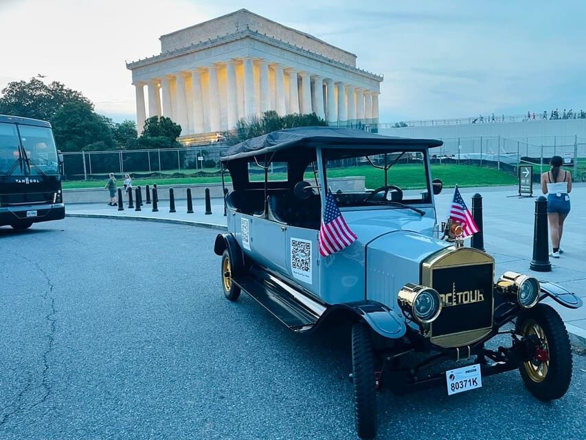 Washington, DC: Day & Night Electric Cart & Vintage Car Tour - Key points to know before you go