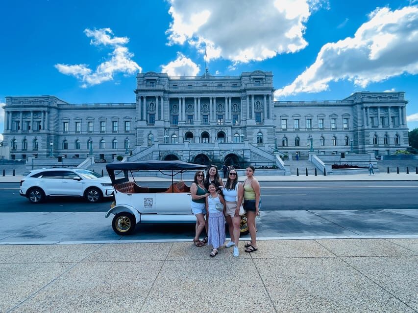 Washington, DC: Day & Night Electric Cart & Vintage Car Tour - Comfort, timing, and what to watch for in an open-sided car