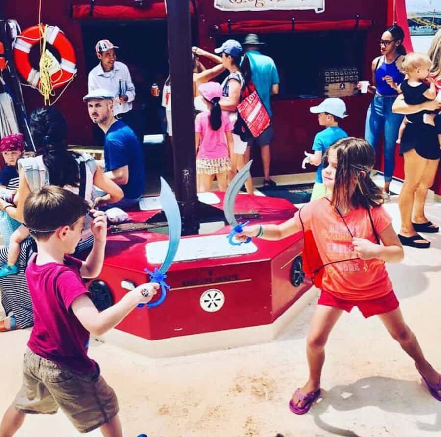 Washington DC: Family Treasure Hunt River Cruise - Pirate playtime: face painting, tattoos, and water cannons