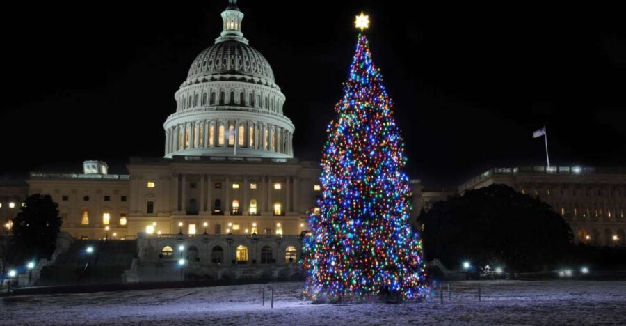 Washington, DC: Holiday Lights Nighttime Bus Tour - Meeting at 701 Pennsylvania Ave NW: the US Navy Memorial Start