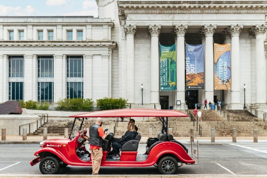 Washington DC: National Mall Tour by Electric Vehicle - Jefferson Memorial and the Washington Monument: classic DC icons, explained at the right speed
