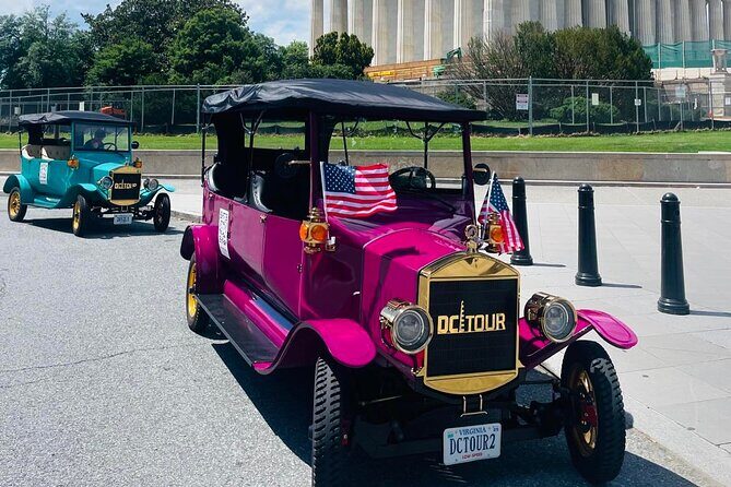 Washington DC Sightseeing Tour by Electric cart or Vintage Car - Electric cart or replica Model T: comfort and photo access