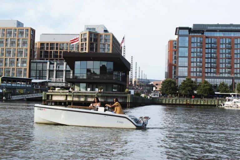 Washington DC: The Wharf Self-Driven Boat Tour with Map - Where you start matters: 101 Market Square SW and the 15-minute safety brief
