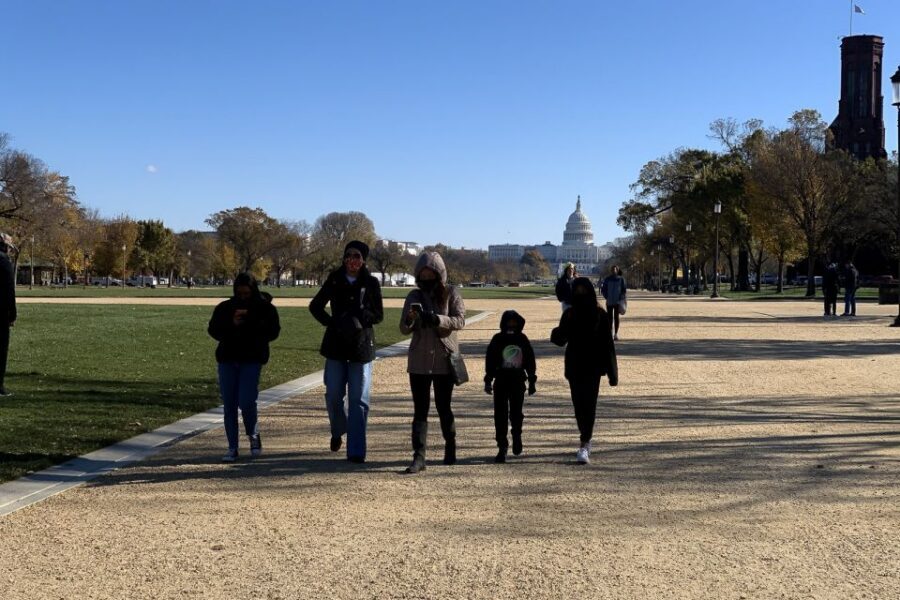 Washington DC: Walking Tour and African American Museum - Washington Monument at 555 feet: seeing symbolism, not just height